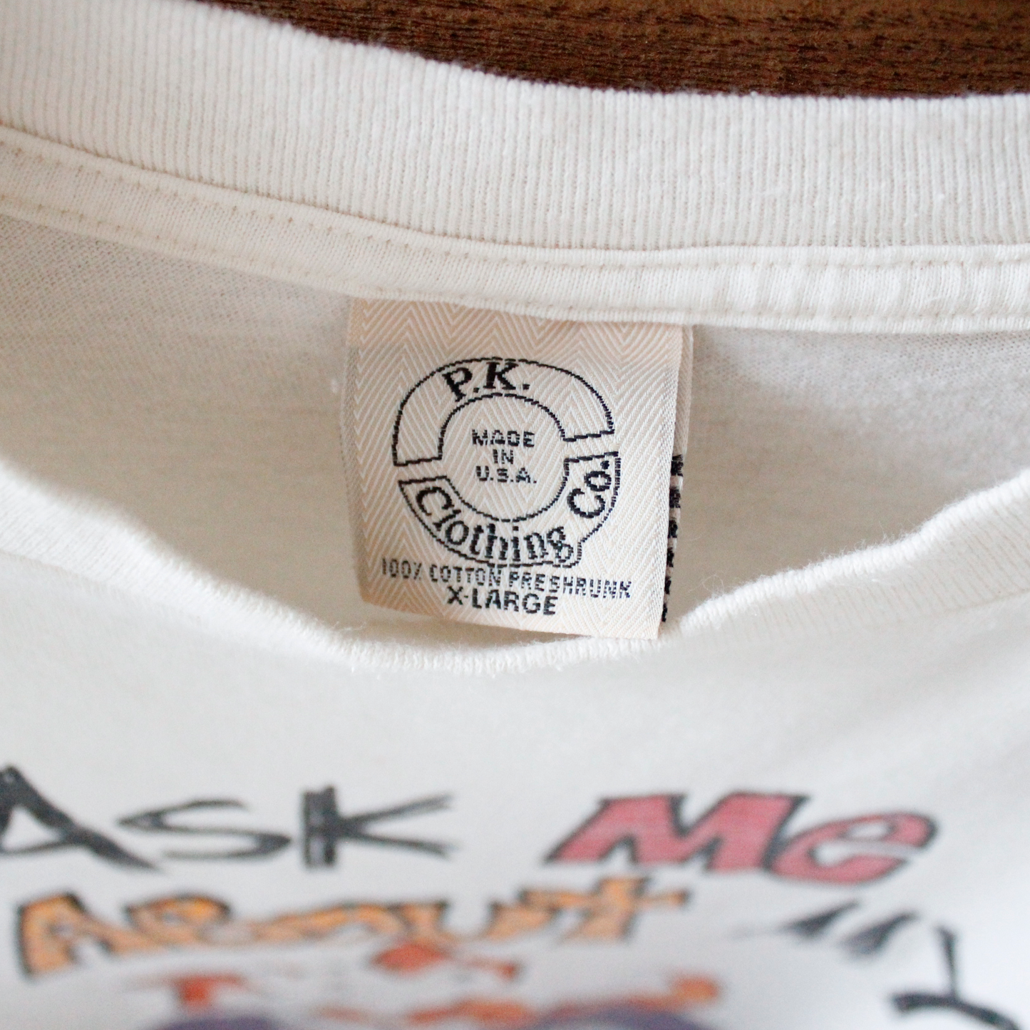 Ask Me About My Grand Kitty Tee / 90s / Made in USA