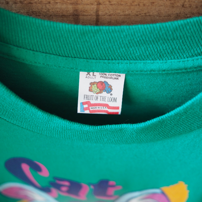 Cat Crazy Tee / 90s / Made in USA