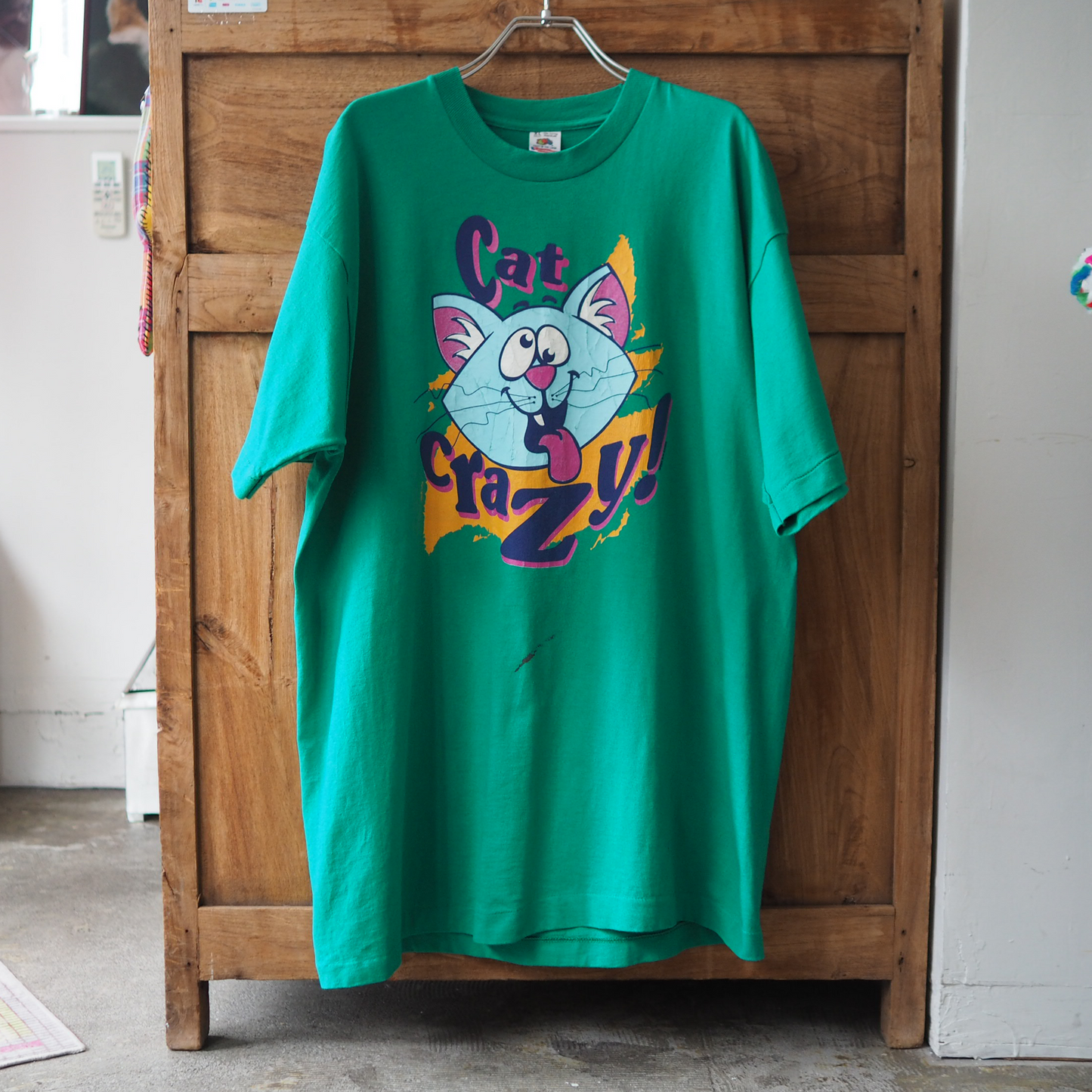 Cat Crazy Tee / 90s / Made in USA