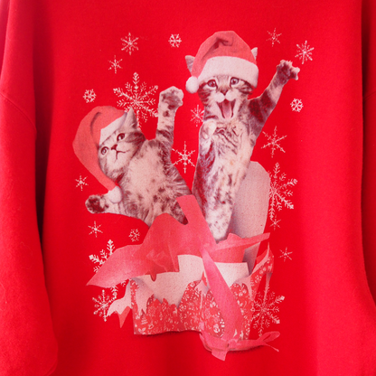 Happy Xmas Cats Sweat / 00s-