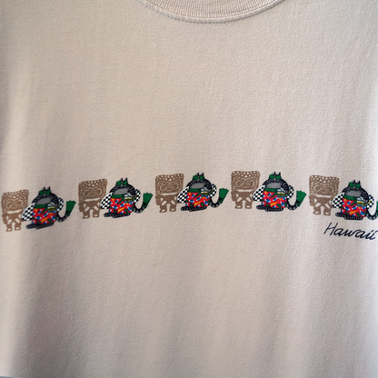 Kliban Cat Hawaii Tee / 90s / Made in USA