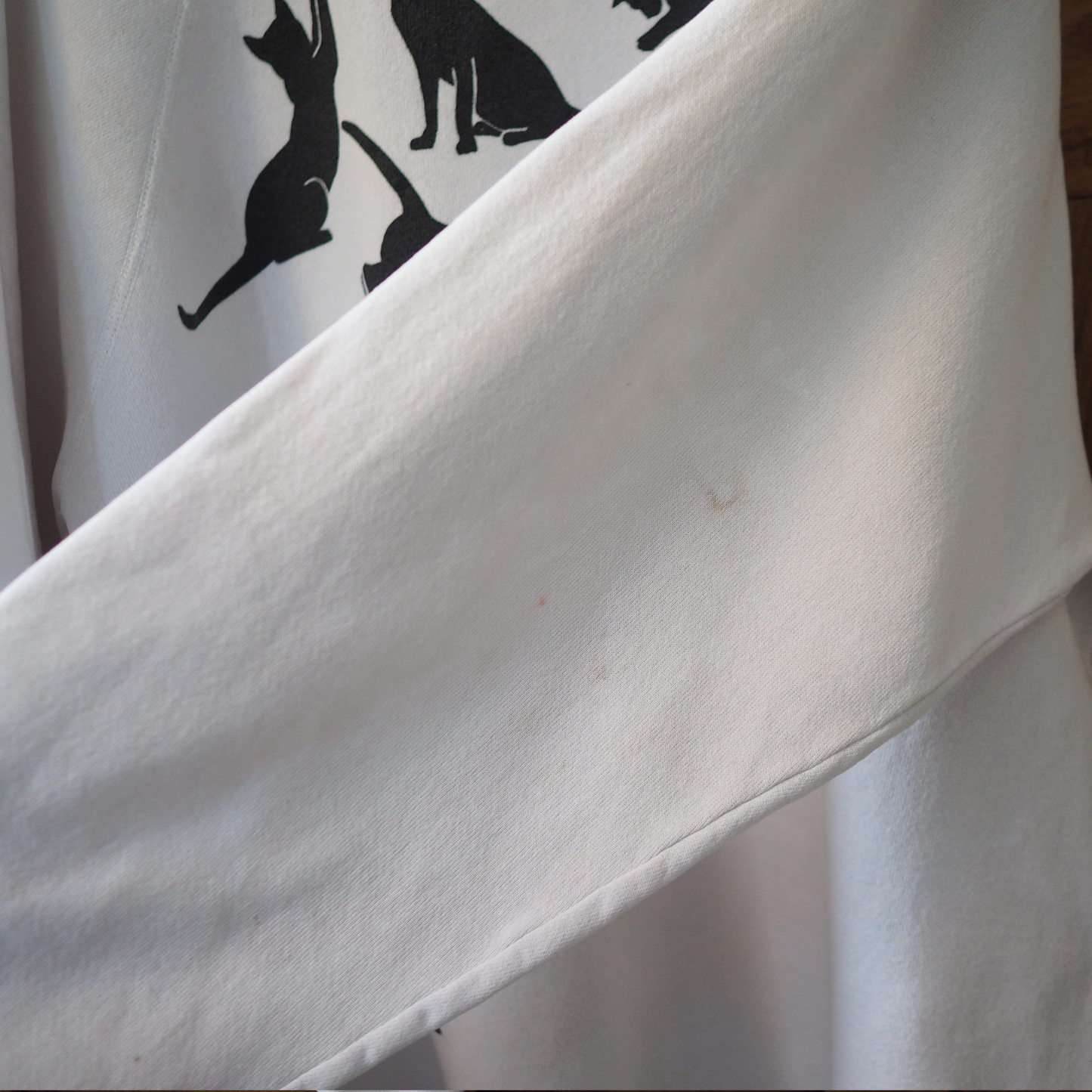 HEP CAT Black Cat Silhouette Sweatshirt / 90s / Made in USA