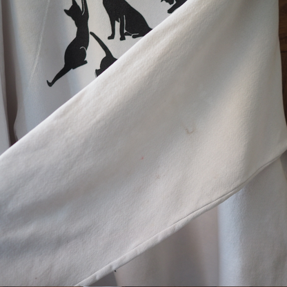 HEP CAT Black Cat Silhouette Sweatshirt / 90s / Made in USA