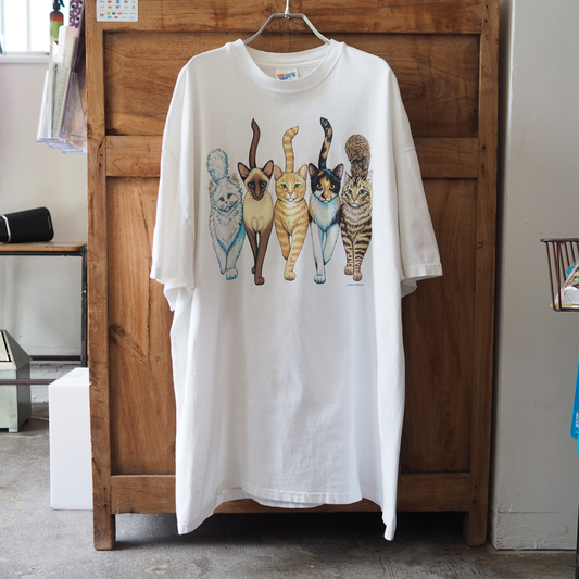 HEP CAT "Cats Coming and Going" Tee / 90s / Made in USA