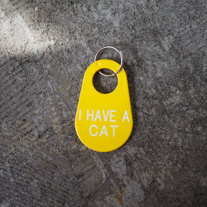"I HAVE A CAT"キーホルダー