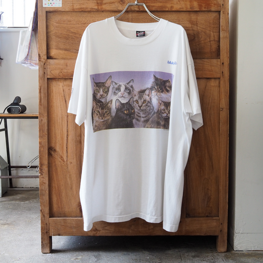 IAMS 7 Cats Tee / 90s / Made in USA