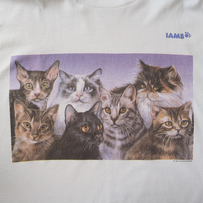 IAMS 7 Cats Tee / 90s / Made in USA