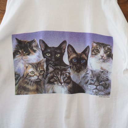 IAMS 7 Cats Tee / 90s / Made in USA