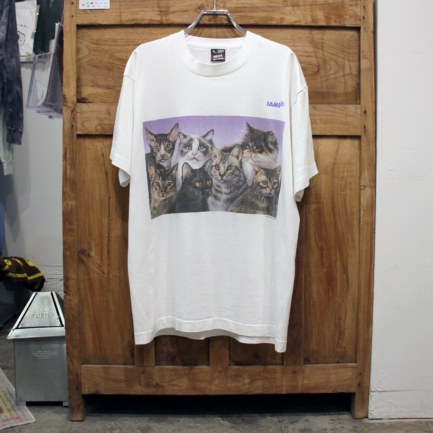 IAMS 7 Cats Tee / 90s / Made in USA
