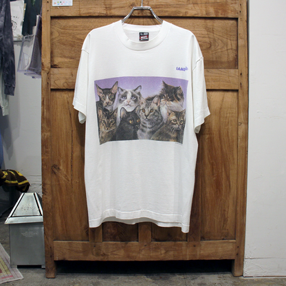 IAMS 7 Cats Tee / 90s / Made in USA