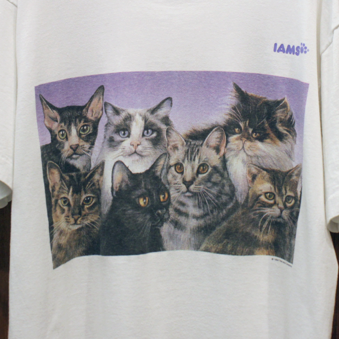 IAMS 7 Cats Tee / 90s / Made in USA