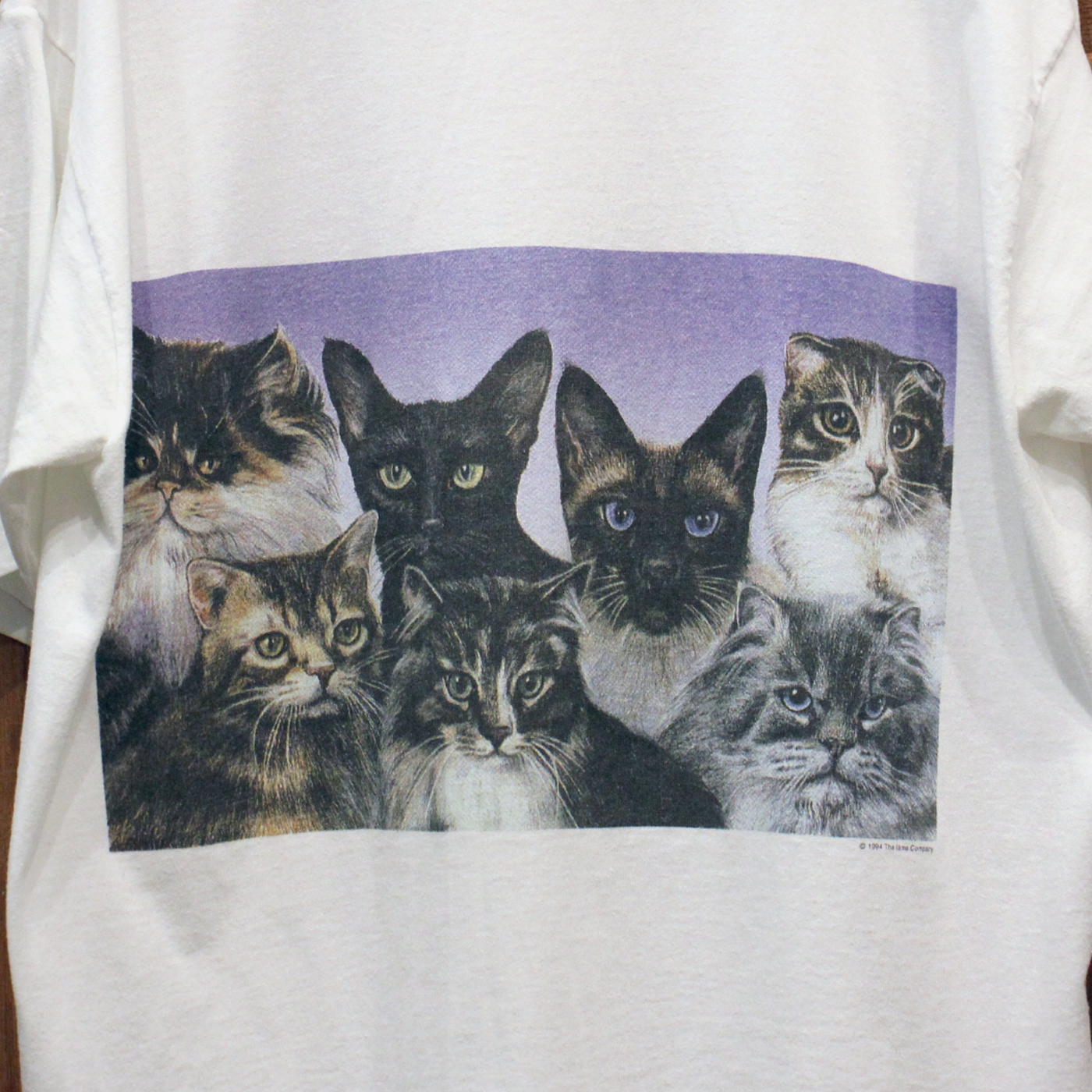 IAMS 7 Cats Tee / 90s / Made in USA