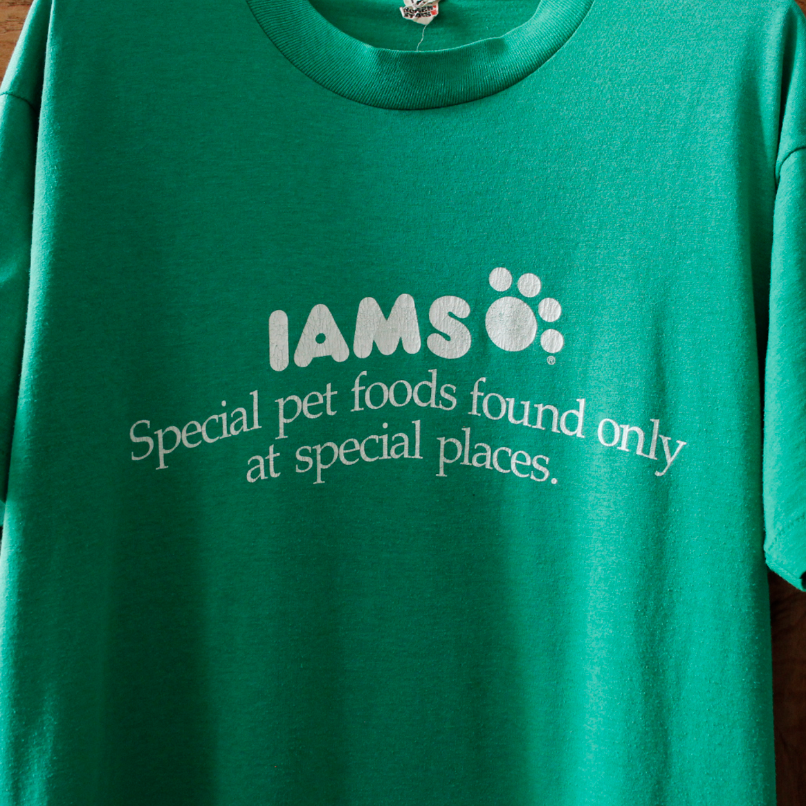 IAMS Special Pet Foods Tee / 80s- / Made in USA