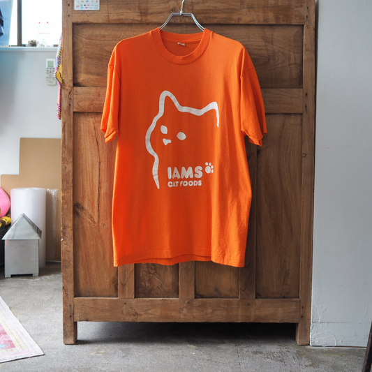 IAMS Cat Foods Tee / 80s- / Made in USA
