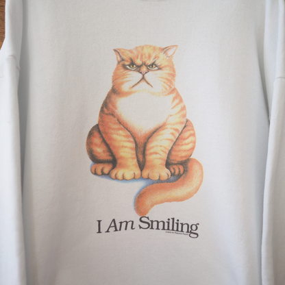 I Am Smiling Sweatshirt / 90s / Made in USA