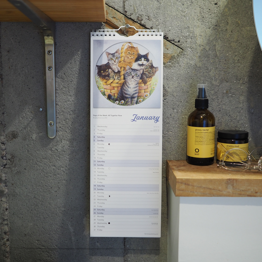 Ivory Cats Slim Calendar 2025 ※ 店内展示現品