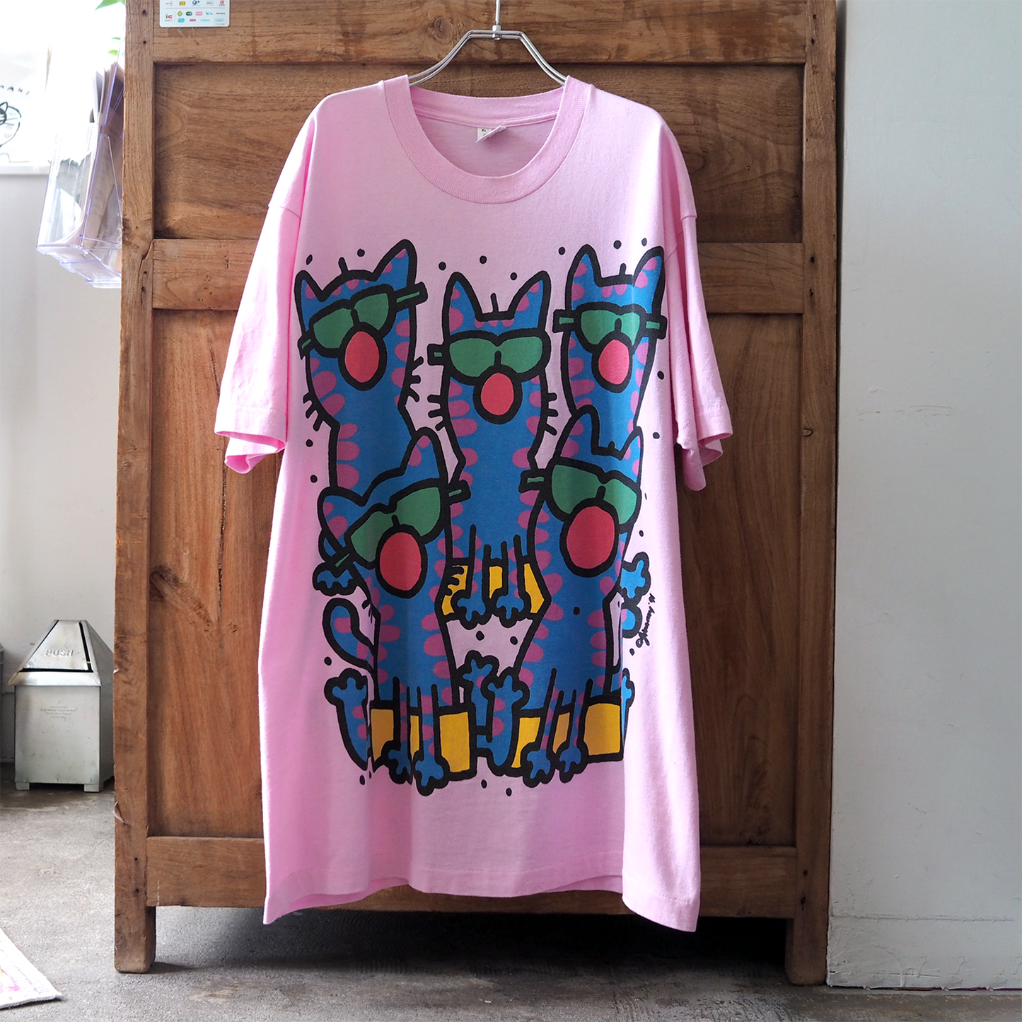 Jim Benton Sunglasses Cats Tee / 90s / Made in USA