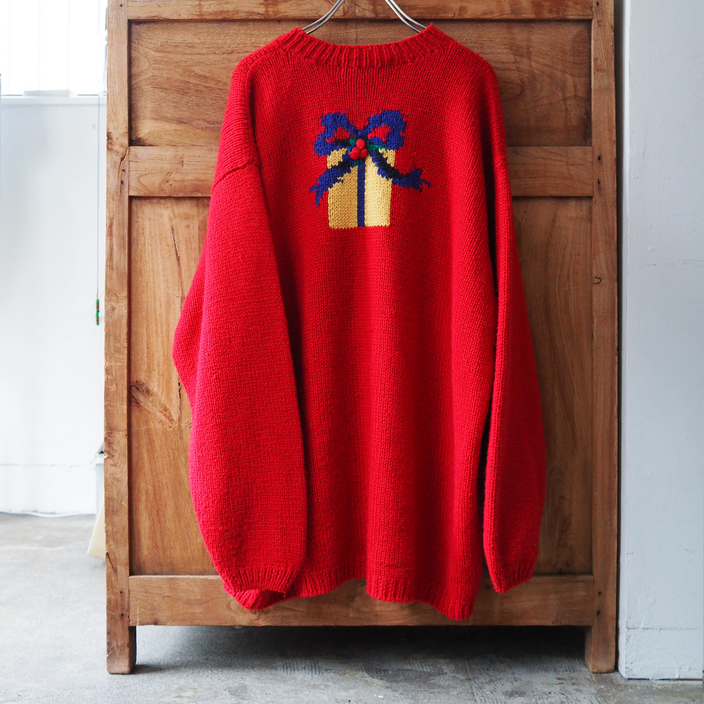 Cats and Presents Sweater * Ribbon / 90s