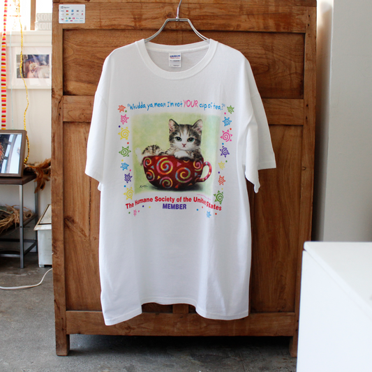 The Human Society of USA "Cup of  Tea" Tee / 2000-