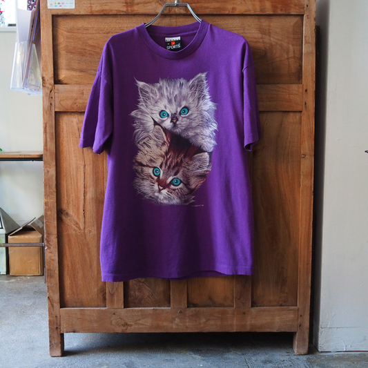 Kitten Brothers Portrait Tee / 90s / Made in USA