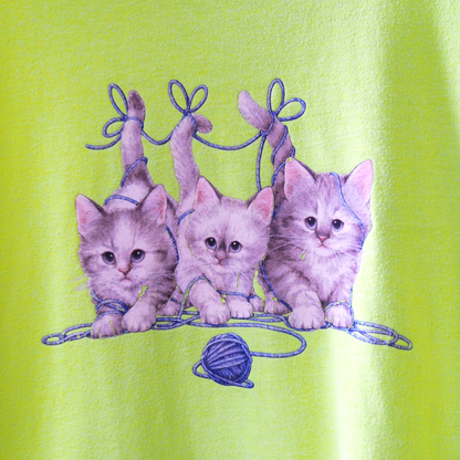Kittens and Yarn Ball Tee / 00s-