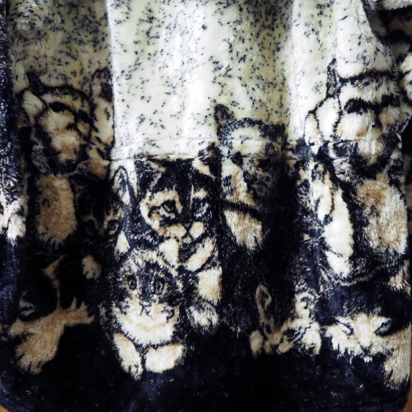 Andrea Faye Kittens Fleece Jacket / 90s / Made in USA