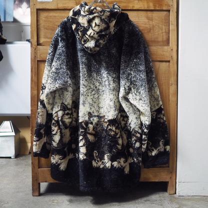 Andrea Faye Kittens Fleece Jacket / 90s / Made in USA