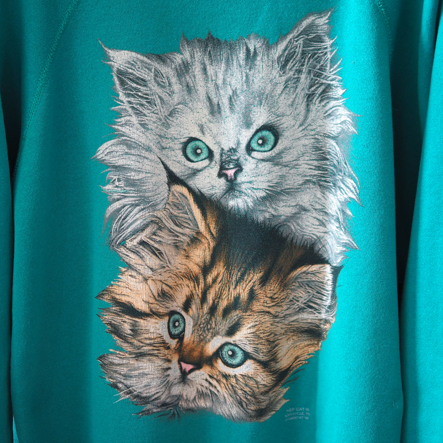 HEP CAT Kitten Brothers Portrait Sweat / 90s / Made in USA