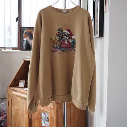 Kitten Santa Sweat / 90s-