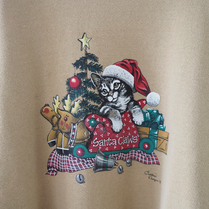 Kitten Santa Sweat / 90s-