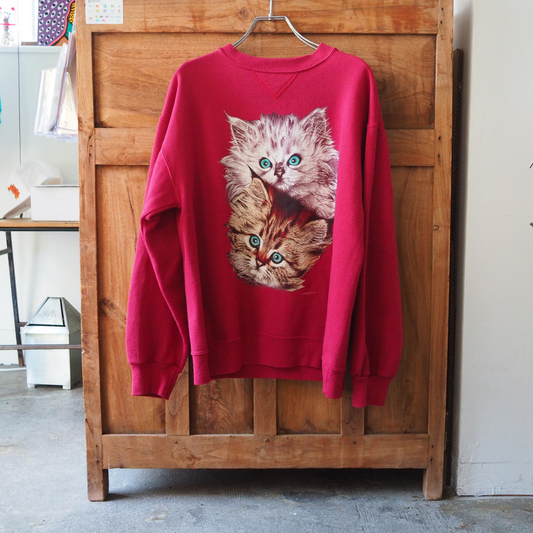 Kitten Brothers Portrait Sweat / 90s / Made in USA