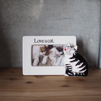 Kliban Cat Ceramic Photo Frame / 80s / Made in Japan