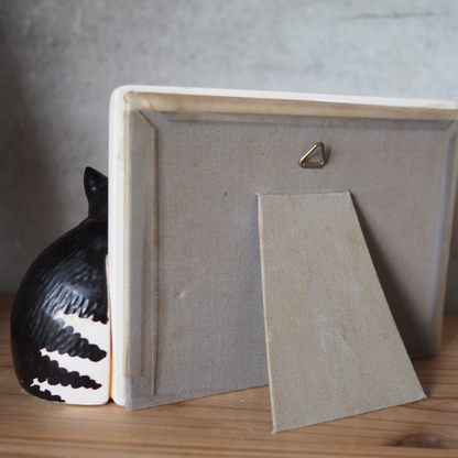 Kliban Cat Ceramic Photo Frame / 80s / Made in Japan