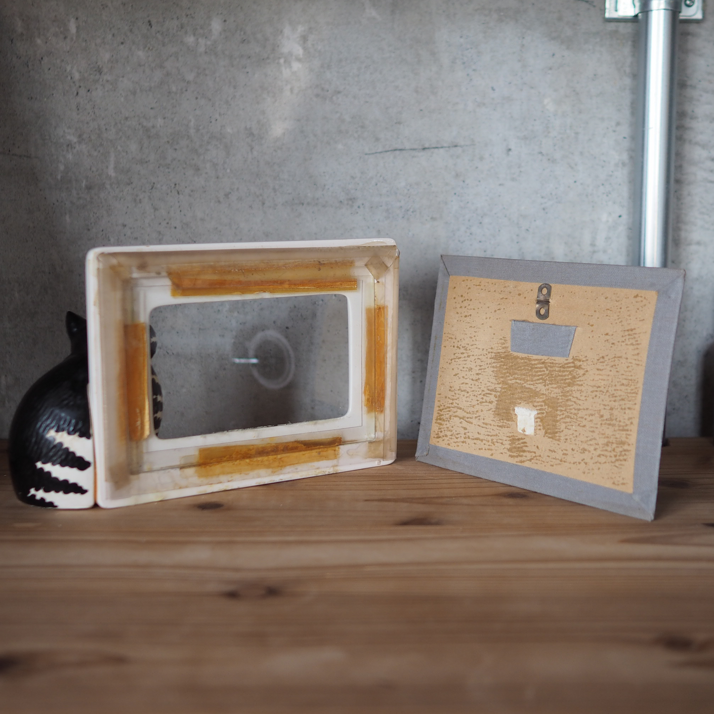 Kliban Cat Ceramic Photo Frame / 80s / Made in Japan