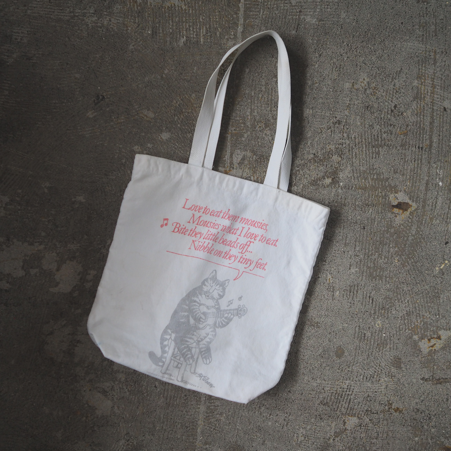 Kliban Cat Tote Bag / 80s