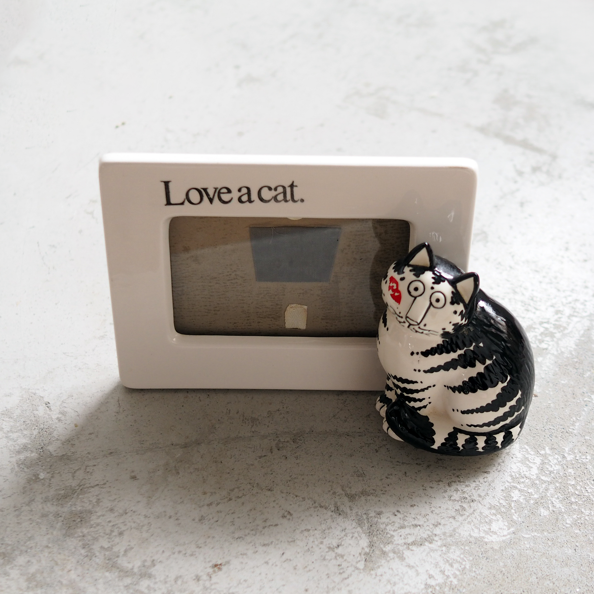 Kliban Cat Ceramic Photo Frame / 80s / Made in Japan - フレーメン