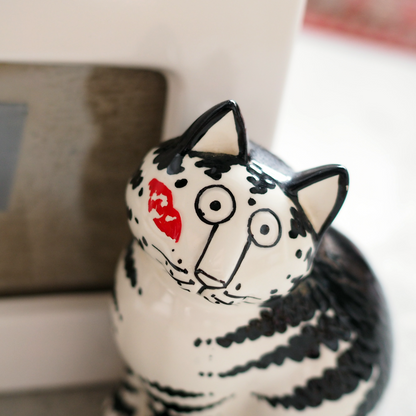 Kliban Cat Ceramic Photo Frame / 80s / Made in Japan