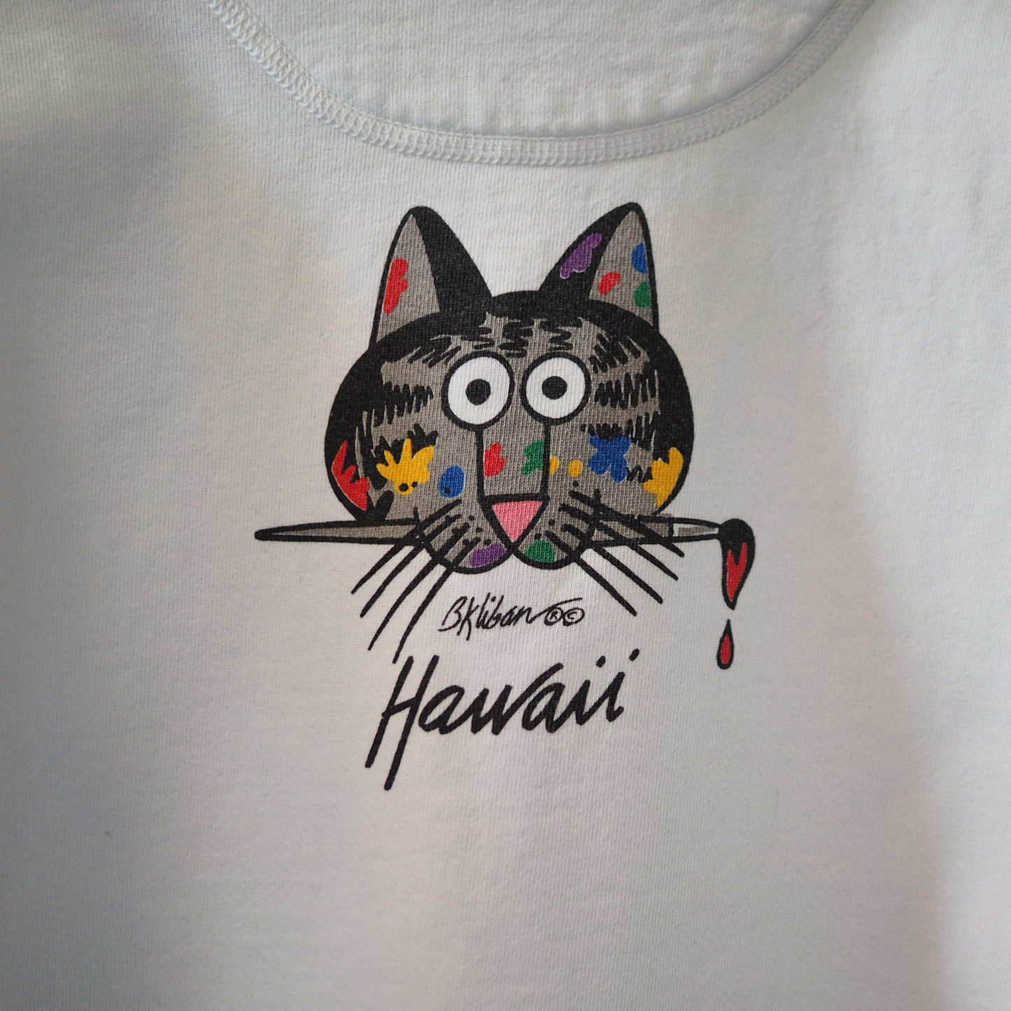 Painting Kliban Cat Sweatshirt / 90s / Made in USA