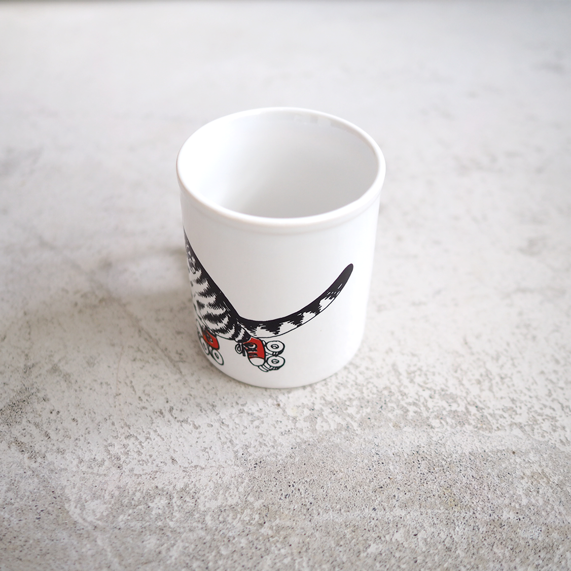 B.Kliban Roller Skating Cat Mug  / 70s- / Made in England
