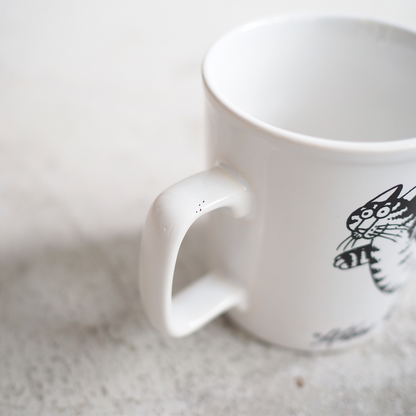 B.Kliban Roller Skating Cat Mug  / 70s- / Made in England