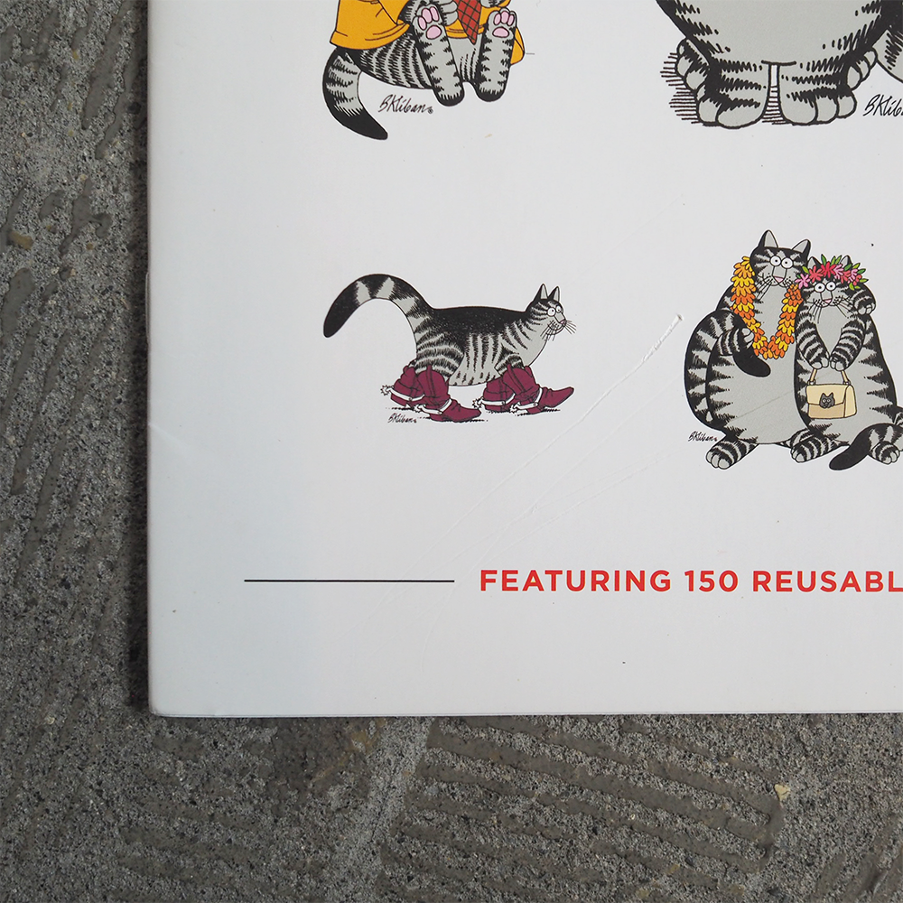 B.Kliban CAT STICKERS Book / 2012