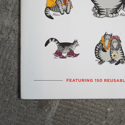 B.Kliban CAT STICKERS Book / 2012