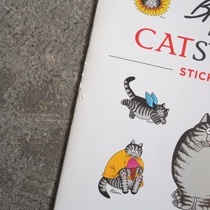 B.Kliban CAT STICKERS Book / 2012