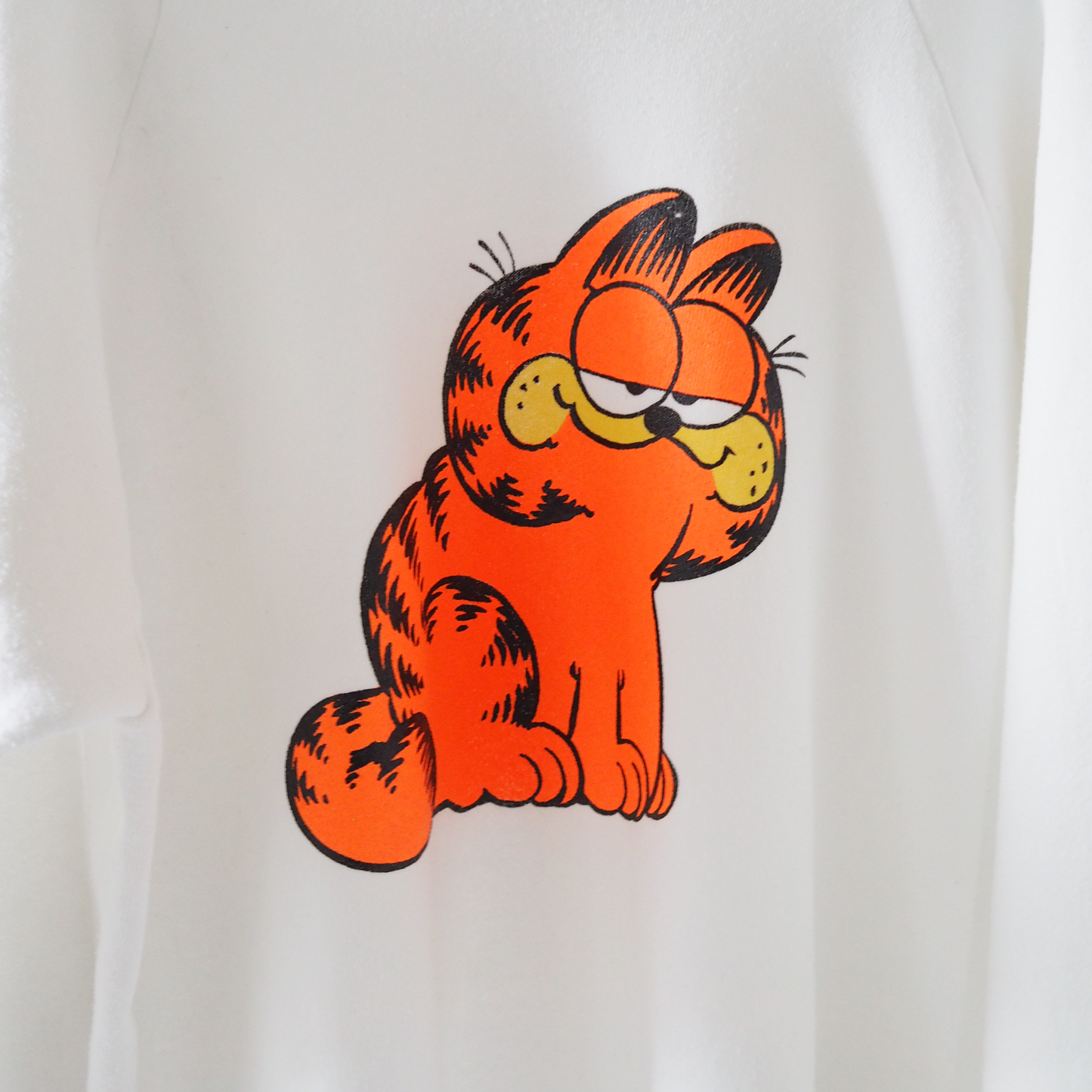 Lazy Face Garfield Sweat / 80s / Made in USA