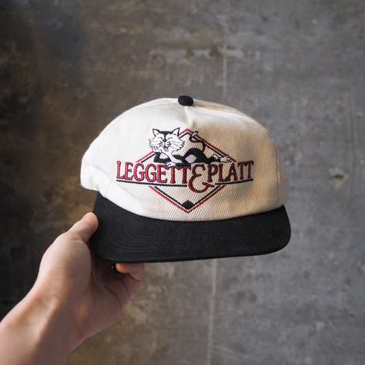 Leggett & Platt Beige & Black Cap / 80s- / Made in USA