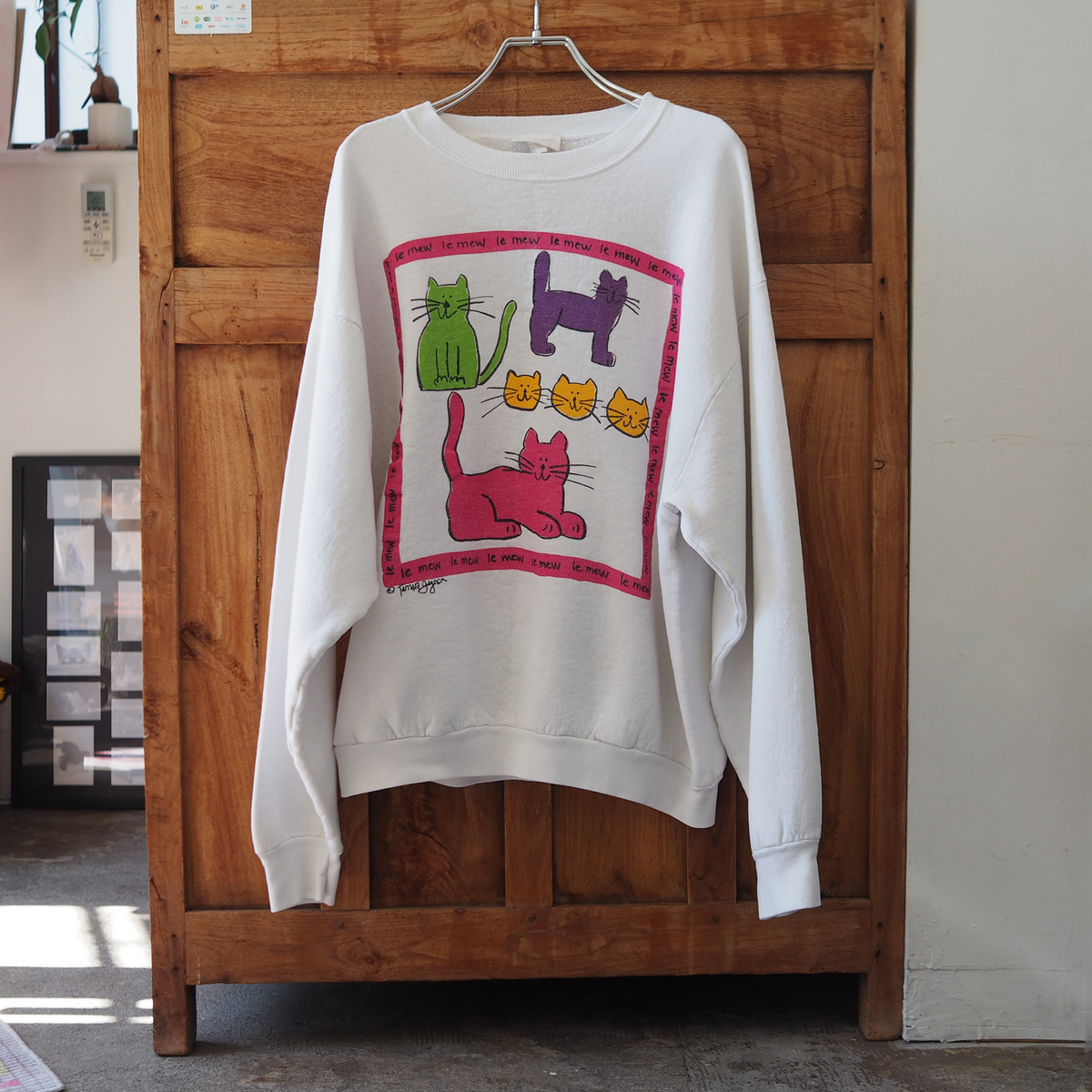 Le Mew Sweatshirt / 80s- / Made in USA