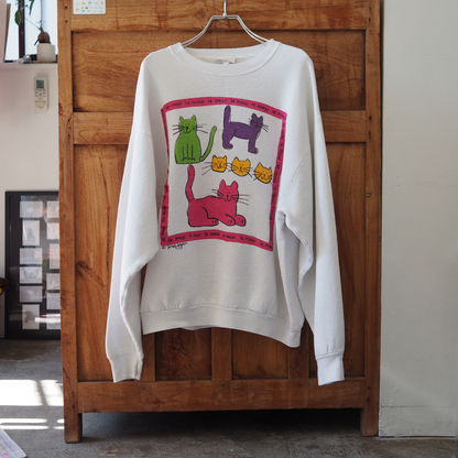 Le Mew Sweatshirt / 80s- / Made in USA