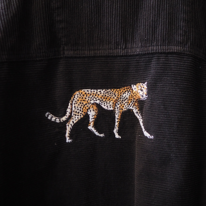 Levi’s Cat Embroidered Corduroy Shirt / 90s