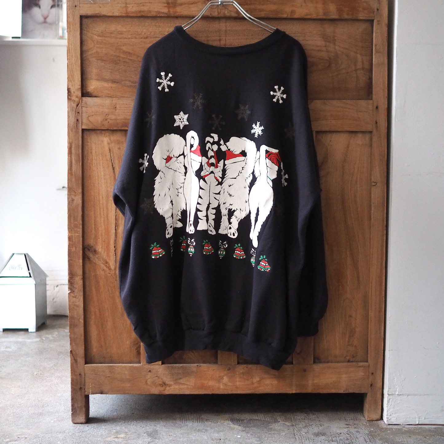 Linda Lori Xmas Sweat / 80s / Made in USA
