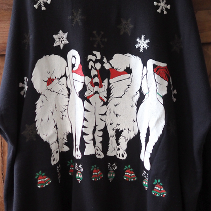 Linda Lori Xmas Sweat / 80s / Made in USA